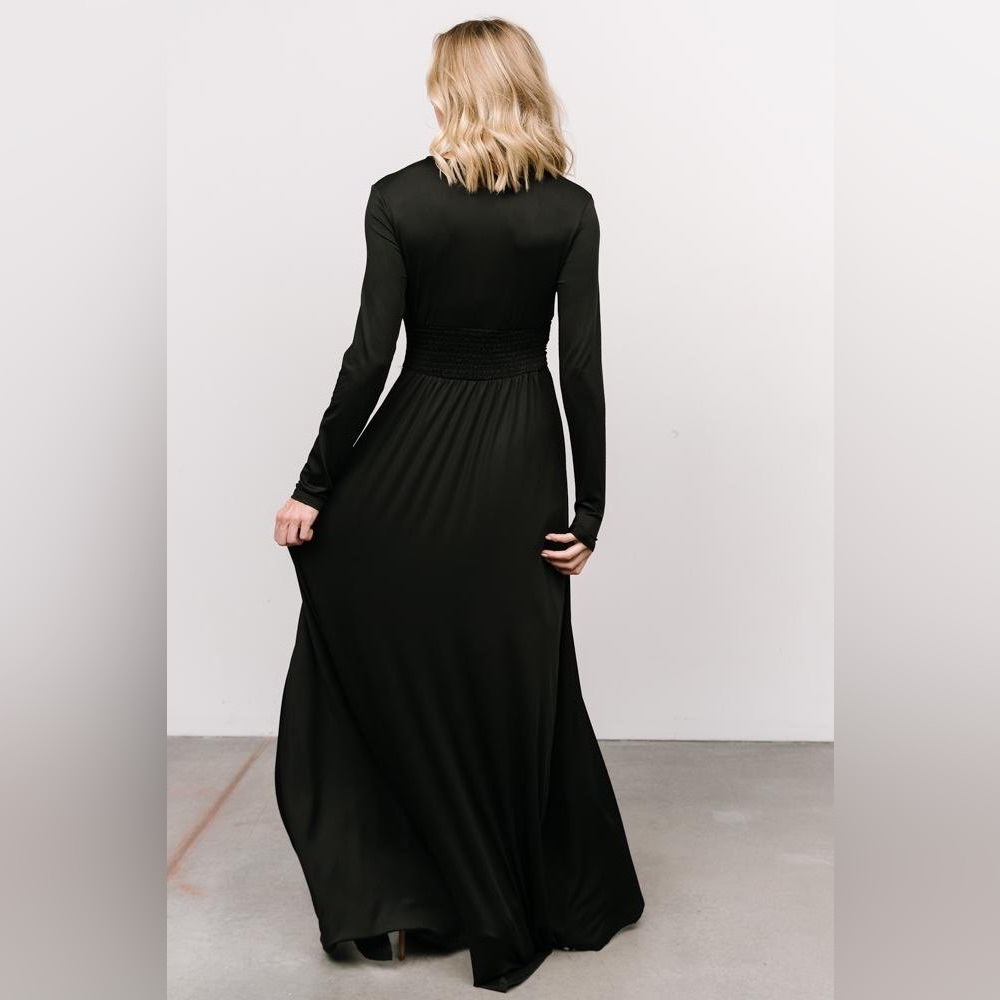 Baltic Born Arianna Maxi Dress Black Size Small NWT Wedding Formal Bump Friendly - Picture 2 of 8